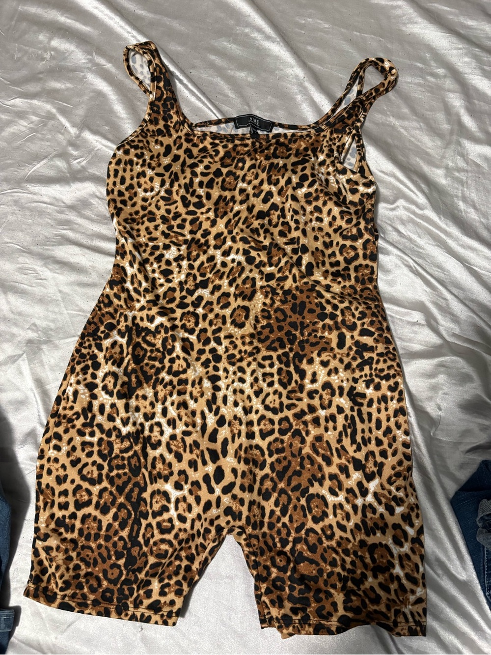 💙3/$8💙Leopard Print One-Piece Romper - Brown